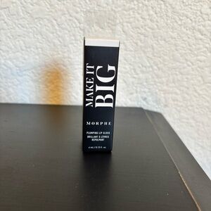 Morphe Make It Big Plumping Lip Gloss In The Clear Nourishing Cooling‎ Shine NEW